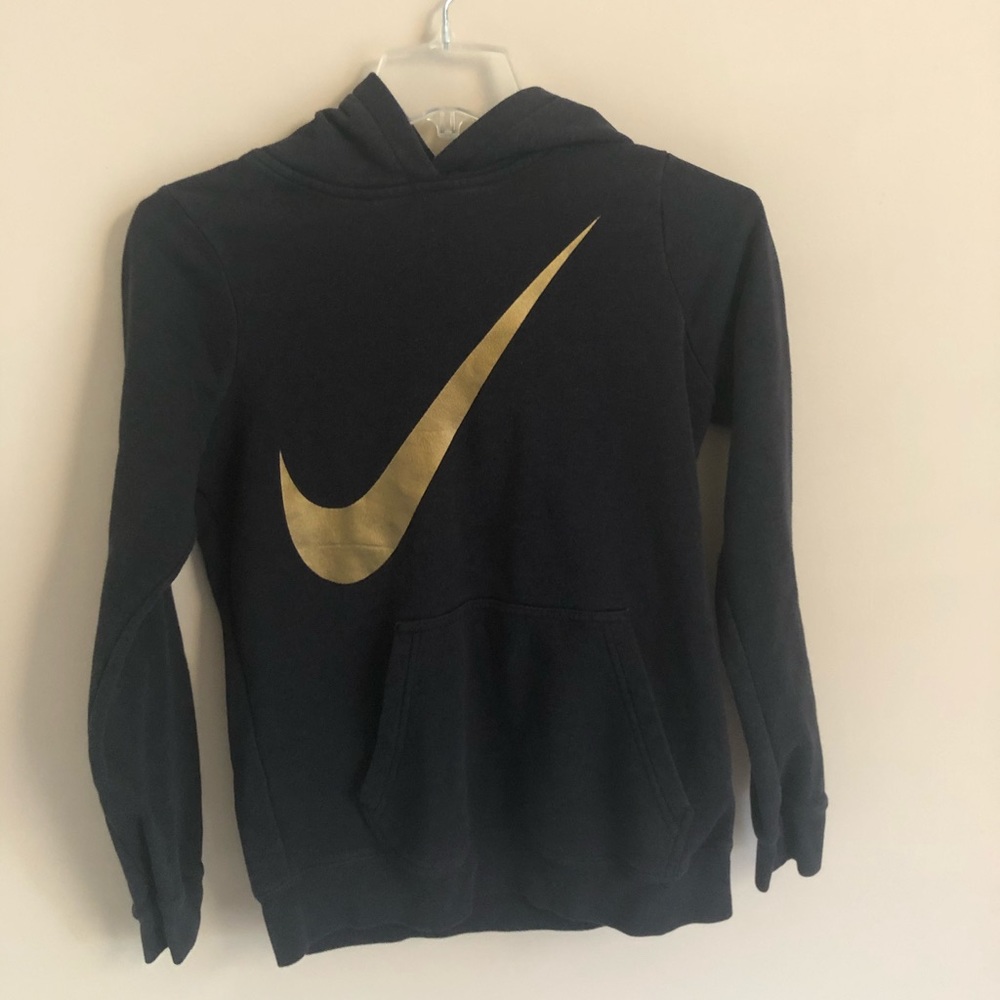 Nike gold and black hoodie